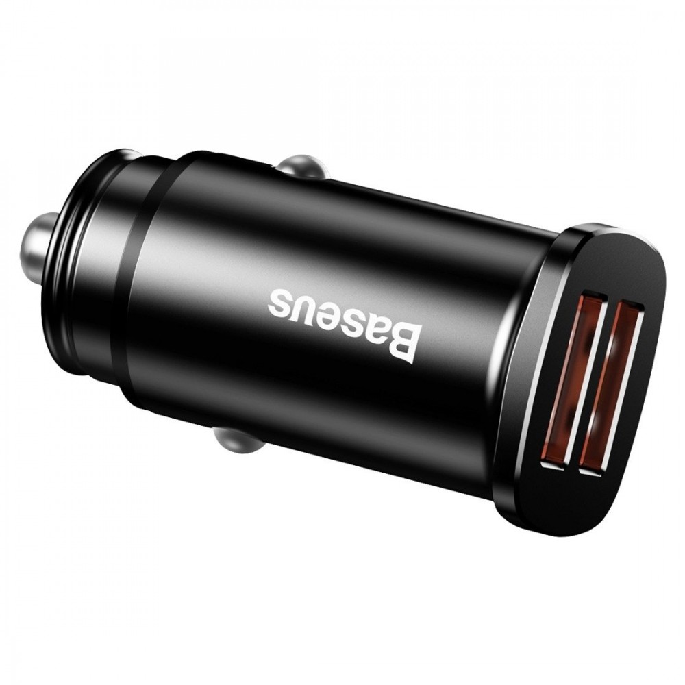 "Baseus" kvadratinis automobilinis įkroviklis 2xUSB QC3.0 5A