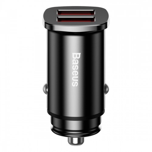 "Baseus" kvadratinis automobilinis įkroviklis 2xUSB QC3.0 5A