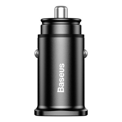 "Baseus" kvadratinis automobilinis įkroviklis 2xUSB QC3.0 5A