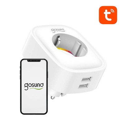 Išmanusis kištukas WiFi Gosund SP112 2xUSB, Tuya-SMART lizdai