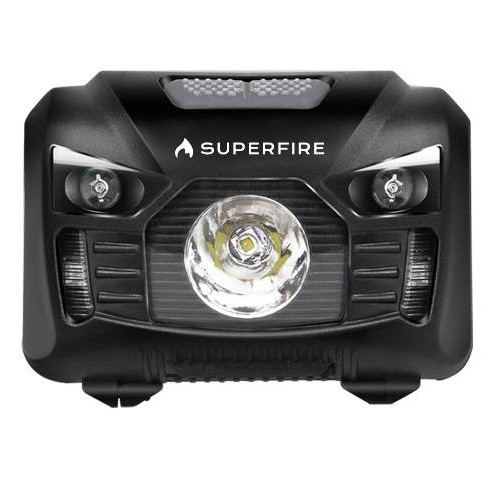 Superfire HL06 priekinis žibintas, 500lm, USB-Pagrindinis