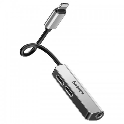 "Baseus L52" garso adapteris "Lightning" - "Mini Jack" 3,5 mm i "Baseus L52" garso adapteris "Lightning" - "Mini Jack" 3,5 mm i