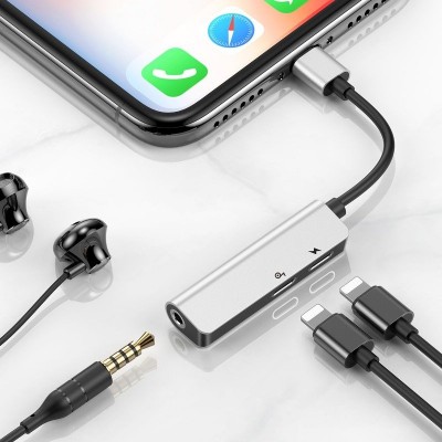 "Baseus L52" garso adapteris "Lightning" - "Mini Jack" 3,5 mm i