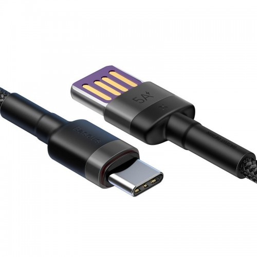 "Baseus Cafule USB-C laidas Huawei SuperCharge, QC 3.0, 5A, 1 m