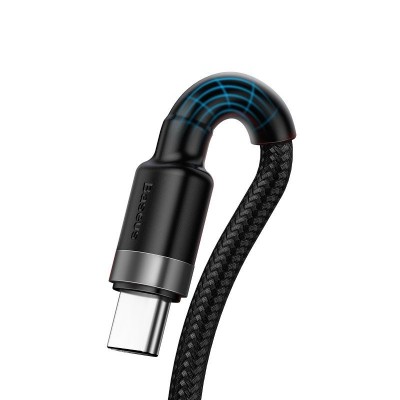 "Baseus Cafule USB-C laidas Huawei SuperCharge, QC 3.0, 5A, 1 m