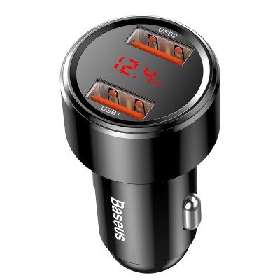 "Baseus Magic" automobilinis įkroviklis 2x USB QC 3.0 45W