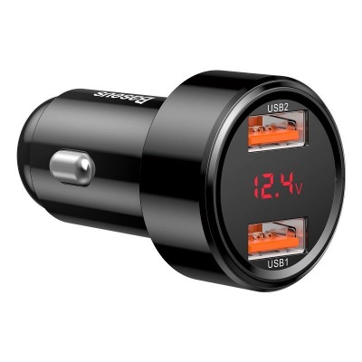 "Baseus Magic" automobilinis įkroviklis 2x USB QC 3.0 45W