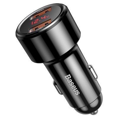 "Baseus Magic" automobilinis įkroviklis 2x USB QC 3.0 45W
