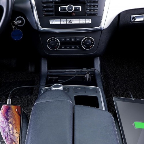 "Baseus Magic" automobilinis įkroviklis 2x USB QC 3.0 45W