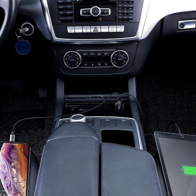 "Baseus Magic" automobilinis įkroviklis 2x USB QC 3.0 45W