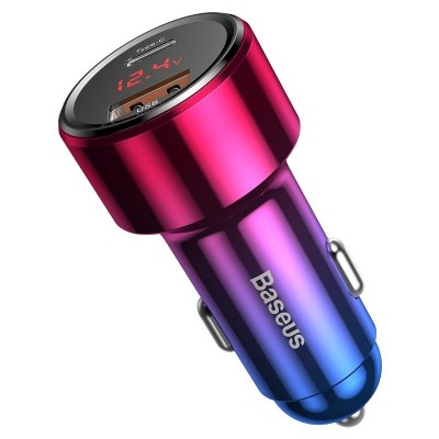 "Baseus Magic" automobilinis įkroviklis USB + USB-C QC 4.0 PD