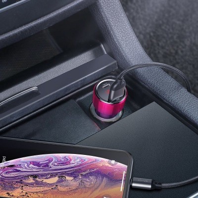 "Baseus Magic" automobilinis įkroviklis USB + USB-C QC 4.0 PD