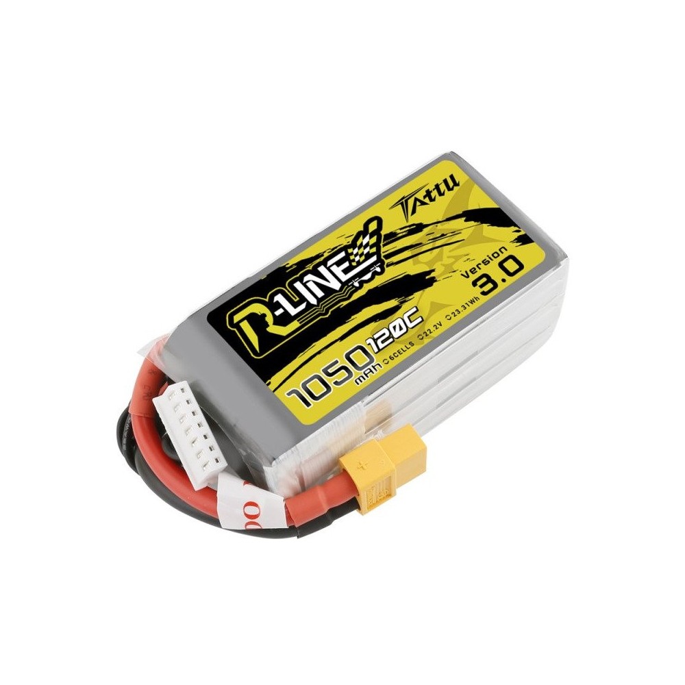 Akumuliatorius Tattu R-Linija 1050mAh 120C 22.2V 6S1P