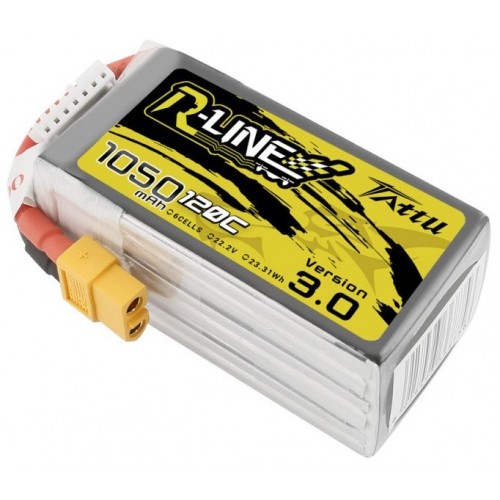 Akumuliatorius Tattu R-Linija 1050mAh 120C 22.2V 6S1P