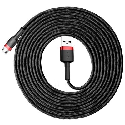 "Baseus Cafule" "Micro USB" kabelis 2A 3 m (juodas +