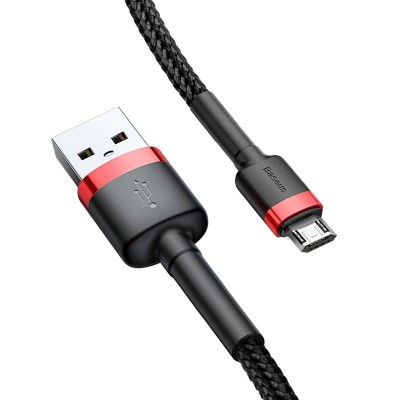 "Baseus Cafule" "Micro USB" kabelis 2A 3 m (juodas +