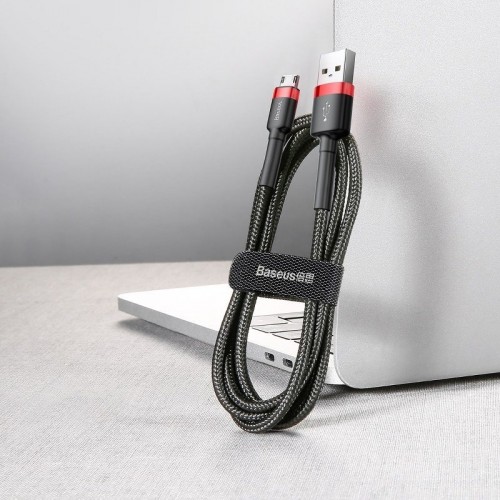 "Baseus Cafule" "Micro USB" kabelis 2A 3 m (juodas +