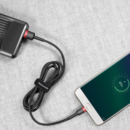 "Baseus Cafule" "Micro USB" kabelis 2A 3 m (juodas +