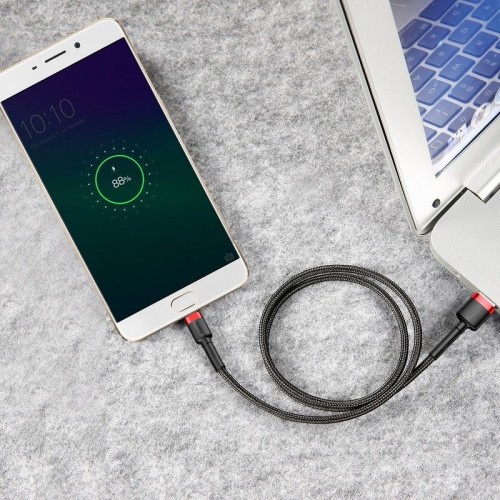 "Baseus Cafule" "Micro USB" kabelis 2A 3 m (juodas +
