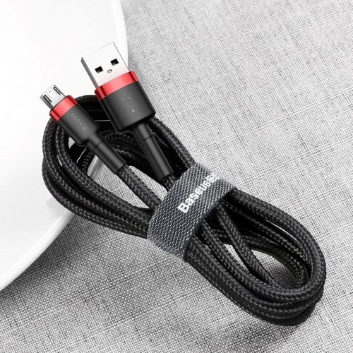 "Baseus Cafule" "Micro USB" kabelis 2A 3 m (juodas +