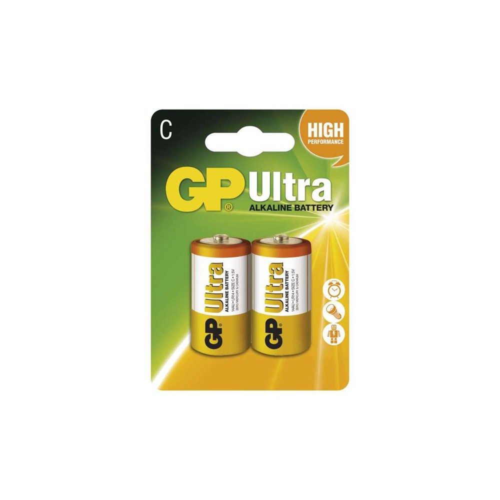 Šarminė baterija C (R14) GP Ultra Alkaline 2ks-Šarminės