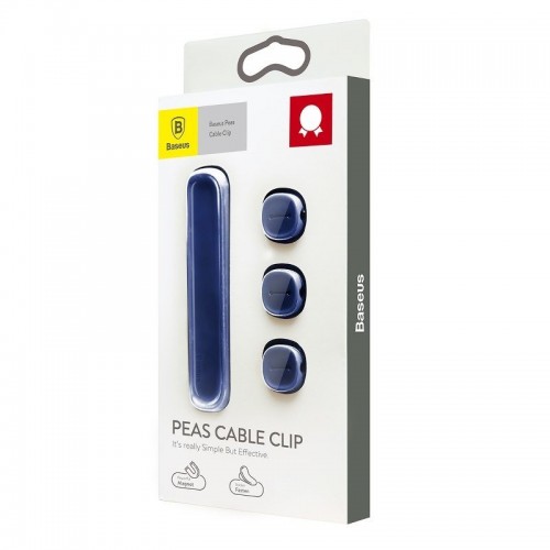"Baseus Peas" magnetinis kabelio spaustukas mėlynas-Pagrindinis