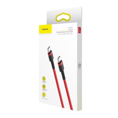 Baseus Cafule PD2.0 60W blykstės įkrovimo USB tipo-C laidas