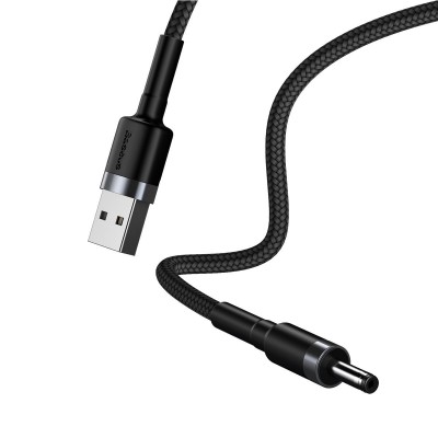 "Baseus Cafule" USB kabelis su nuolatinės srovės 3,5 mm 2A 1 m