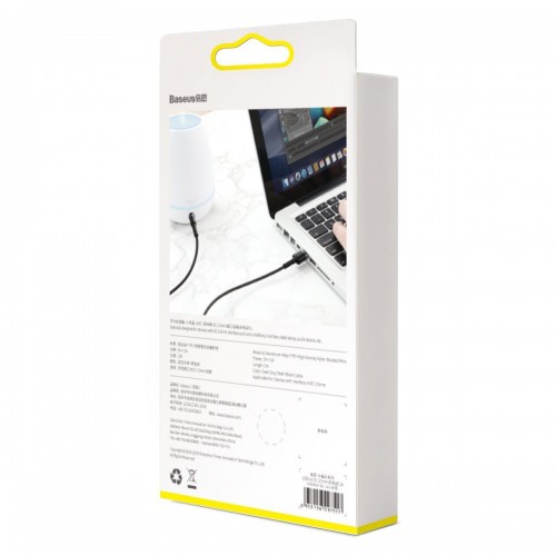"Baseus Cafule" USB kabelis su nuolatinės srovės 3,5 mm 2A 1 m