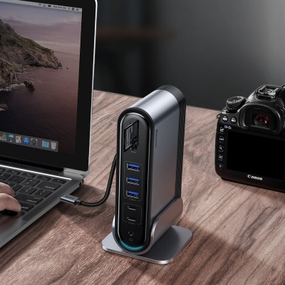 Daugiafunkcinė "Baseus" darbo stotis-C HUB adapteris (CN+UK+EU)