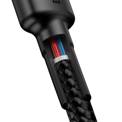 Baseus Cafule PD2.0 60W flash įkrovimo USB tipo-C laidas (20V