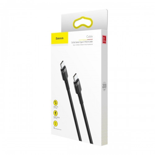 Baseus Cafule PD2.0 60W flash įkrovimo USB tipo-C laidas (20V