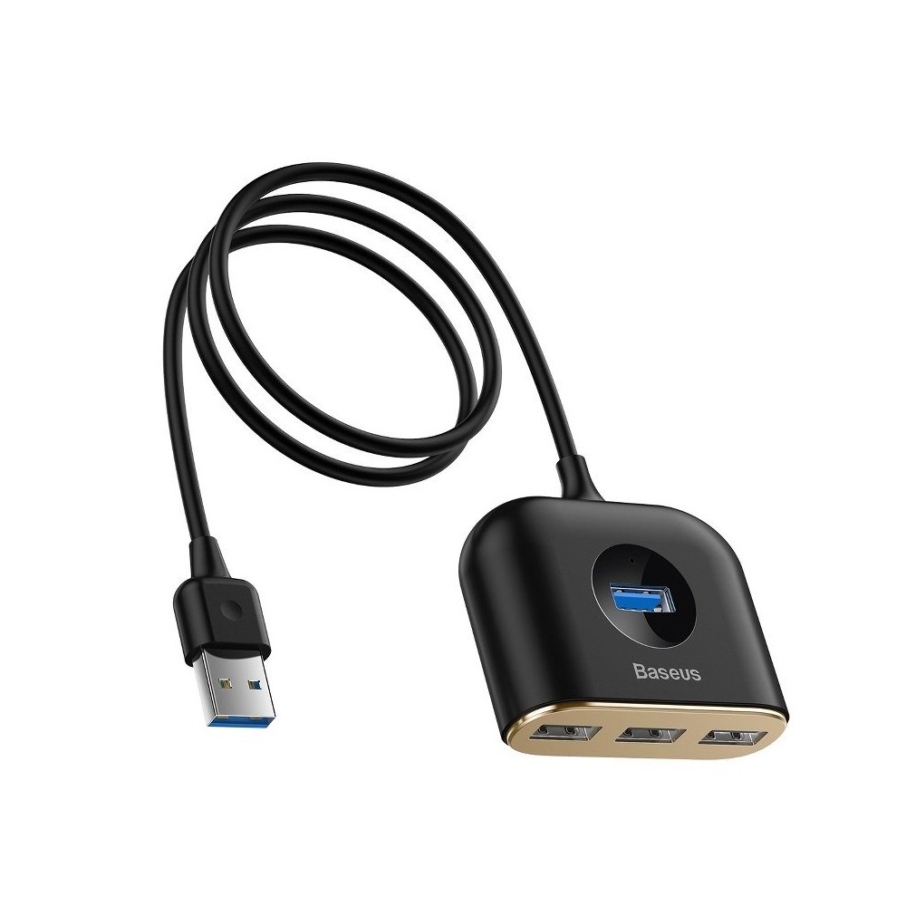 "Baseus" kvadratinis apvalus USB adapteris, HUB USB 3.0 į 1x "Baseus" kvadratinis apvalus USB adapteris, HUB USB 3.0 į 1x