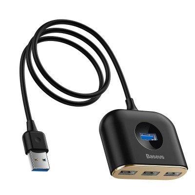 "Baseus" kvadratinis apvalus USB adapteris, HUB USB 3.0 į 1x