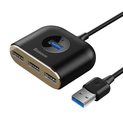 "Baseus" kvadratinis apvalus USB adapteris, HUB USB 3.0 į 1x