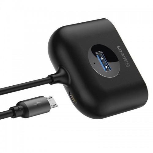 "Baseus" kvadratinis apvalus USB adapteris, HUB USB 3.0 į 1x "Baseus" kvadratinis apvalus USB adapteris, HUB USB 3.0 į 1x