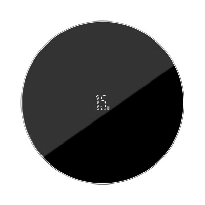 "Baseus" SIMPLE belaidis įkroviklis, 15 W, juodas-Pagrindinis