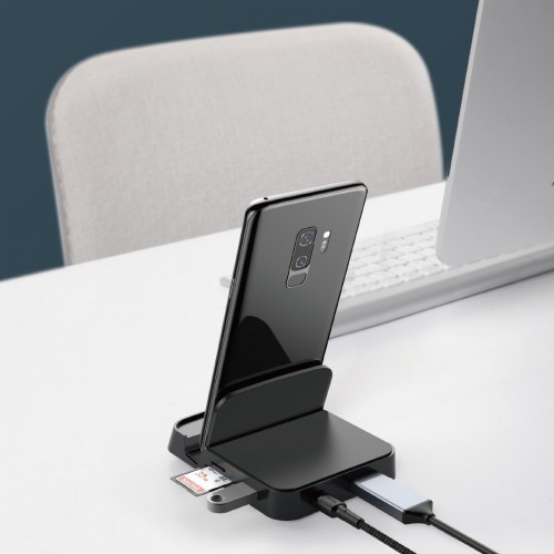 "Baseus Mate" USB s-C šakotuvas Stalinė doko stotelė, skirta