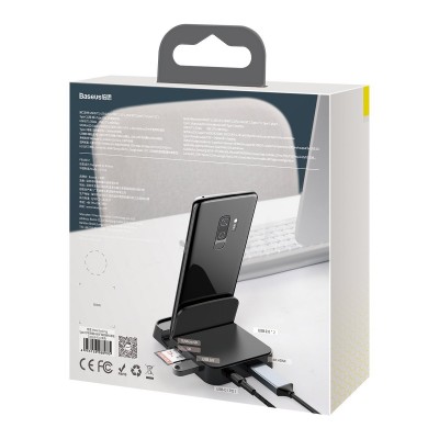 "Baseus Mate" USB s-C šakotuvas Stalinė doko stotelė, skirta