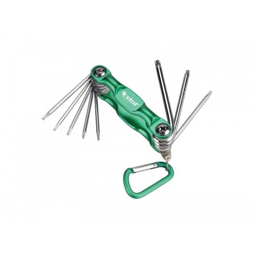 Raktai TORX EXTOL CRAFT 66016 8vnt-TORX atsuktuvai