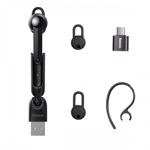 "Baseus A05" "Bluetooth" ausinės 5.0 USB - Juoda-Pagrindinis