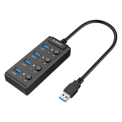 Orico USB 3.0. Koncentratorius su jungikliais, 5x USB