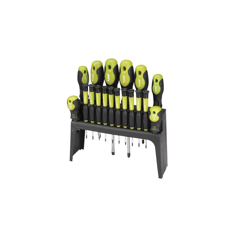 Atsuktuvų rinkinys EXTOL CRAFT 53145 18vnt-Atsuktuvų rinkiniai Atsuktuvų rinkinys EXTOL CRAFT 53145 18vnt-Atsuktuvų rinkiniai