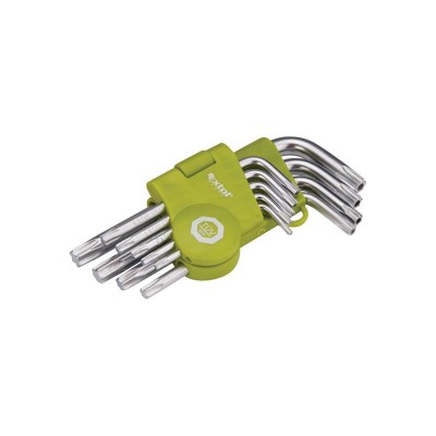L rinkinys-raktai TORX EXTOL CRAFT 66010 9vnt-TORX atsuktuvai