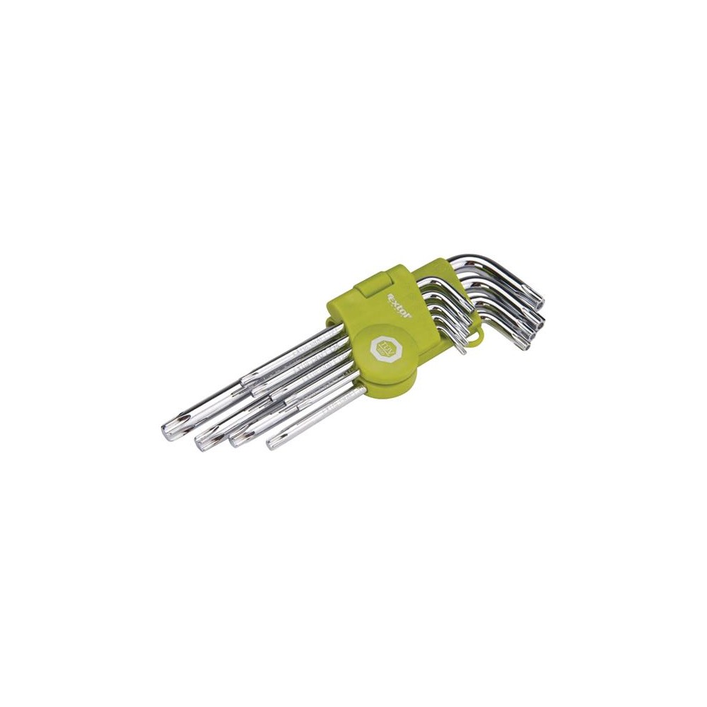 L rinkinys-raktai TORX EXTOL CRAFT 66011 9vnt-TORX atsuktuvai L rinkinys-raktai TORX EXTOL CRAFT 66011 9vnt-TORX atsuktuvai