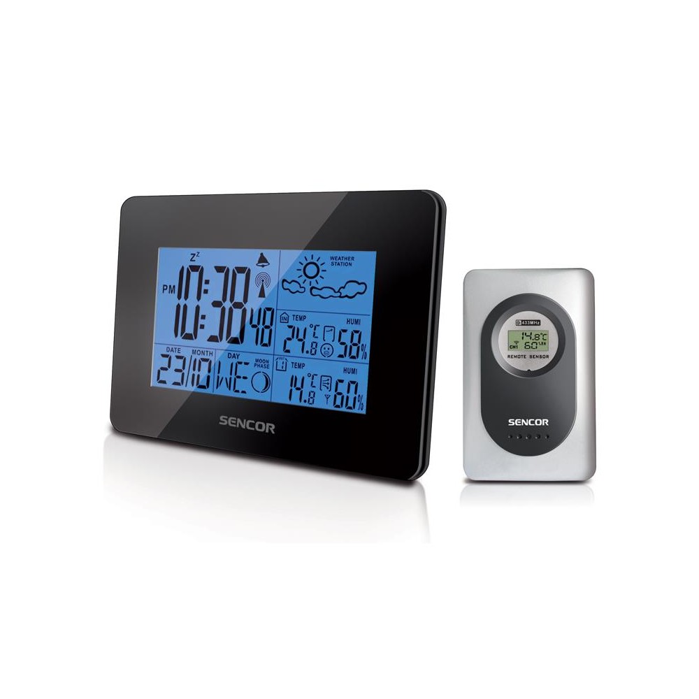 Meteorologijos stotis SENCOR SWS 51 Black-Meteorologijos stotys
