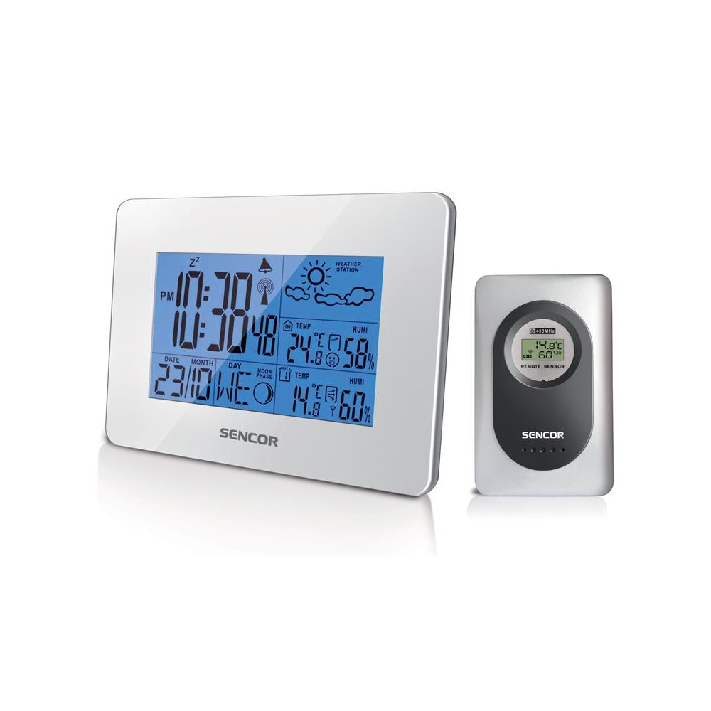 Meteorologijos stotis SENCOR SWS 51 Balta-Meteorologijos stotys