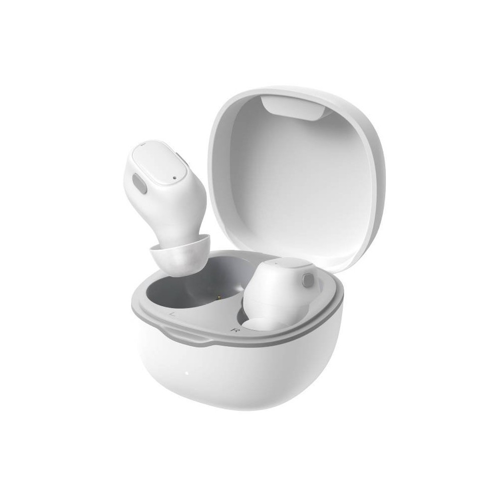Belaidės ausinės "Baseus Encok WM01", "Bluetooth 5.0" (baltos Belaidės ausinės "Baseus Encok WM01", "Bluetooth 5.0" (baltos