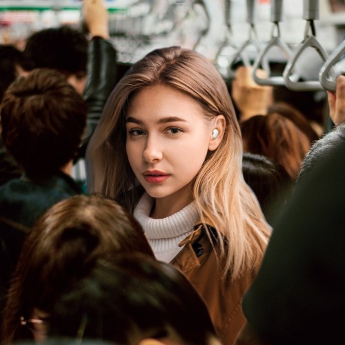 Belaidės ausinės "Baseus Encok WM01", "Bluetooth 5.0" (baltos Belaidės ausinės "Baseus Encok WM01", "Bluetooth 5.0" (baltos