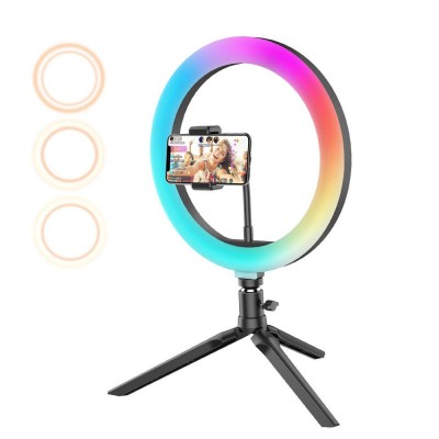 Blitzwolf BW-SL5 stalinis LED RGB blykstės telefono